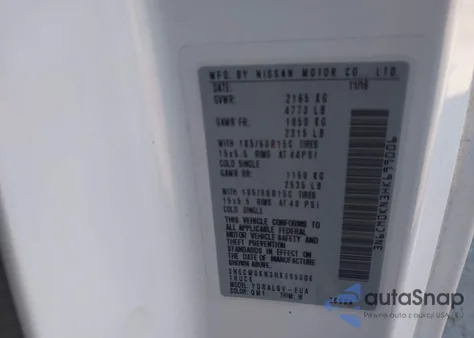 2017 Nissan Nv200 Sv from USA, damaged, VIN 3N6CM0KN3HK699006